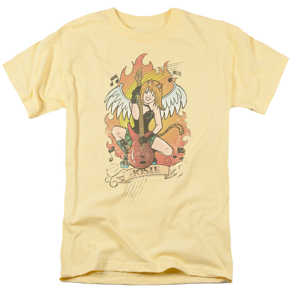 Archie Comics Josie Tattoo Mens T Shirt Yellow - clothing by TeeHivey.com