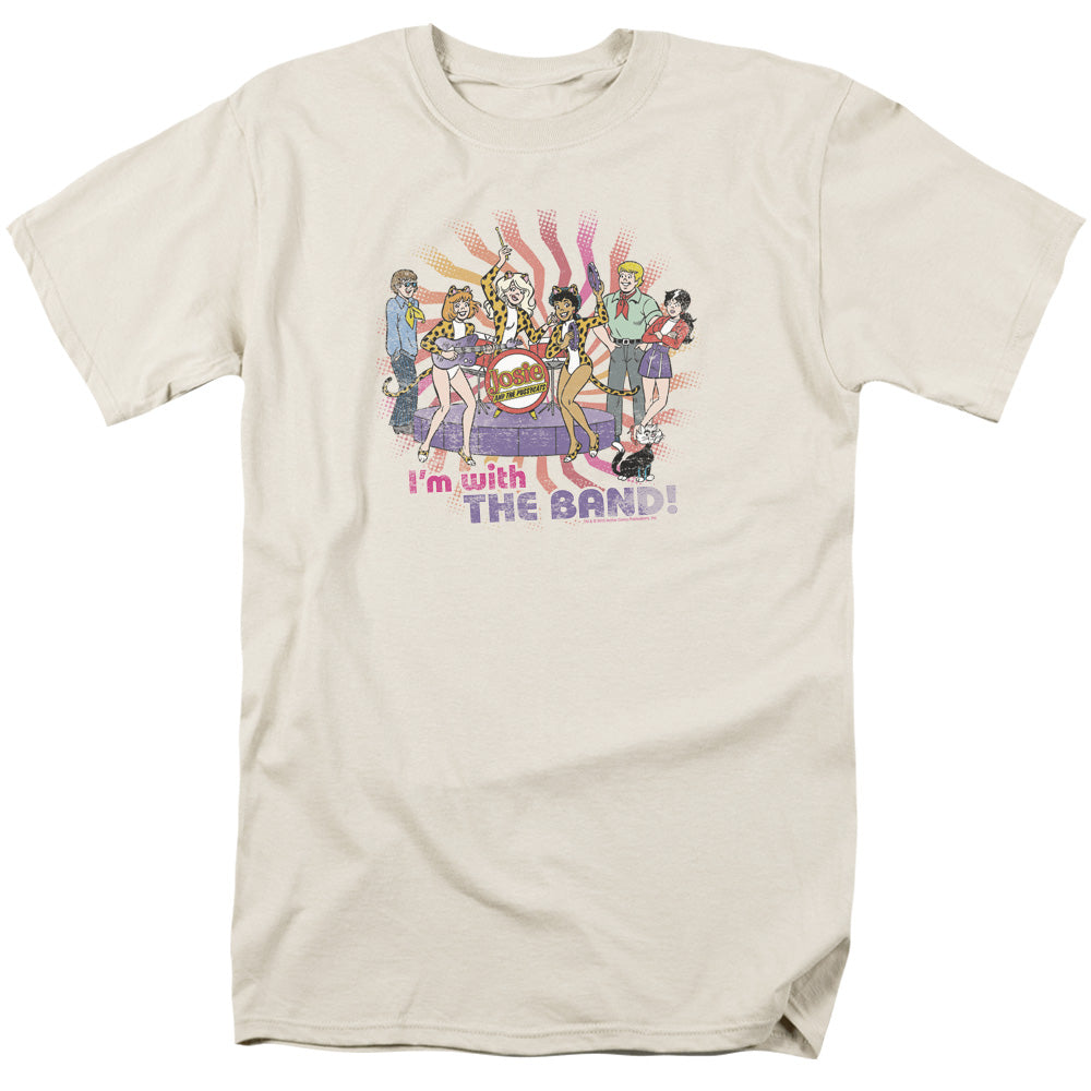 Archie Comics With The Band Mens T Shirt Cream - clothing by TeeHivey.com