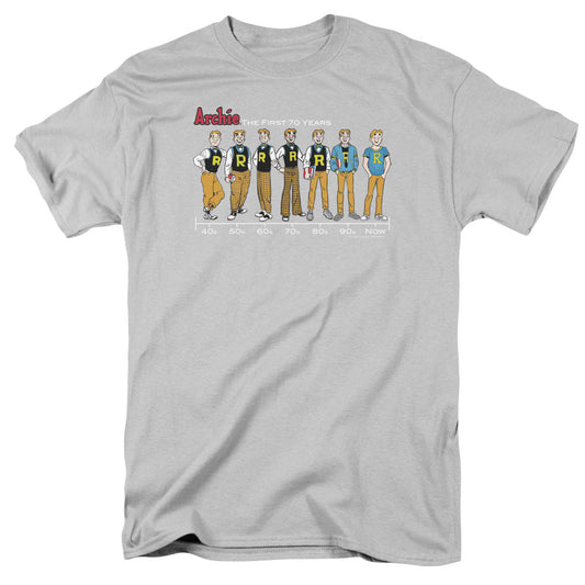 Archie Comics Archie Timeline Mens T Shirt Silver - clothing by TeeHivey.com