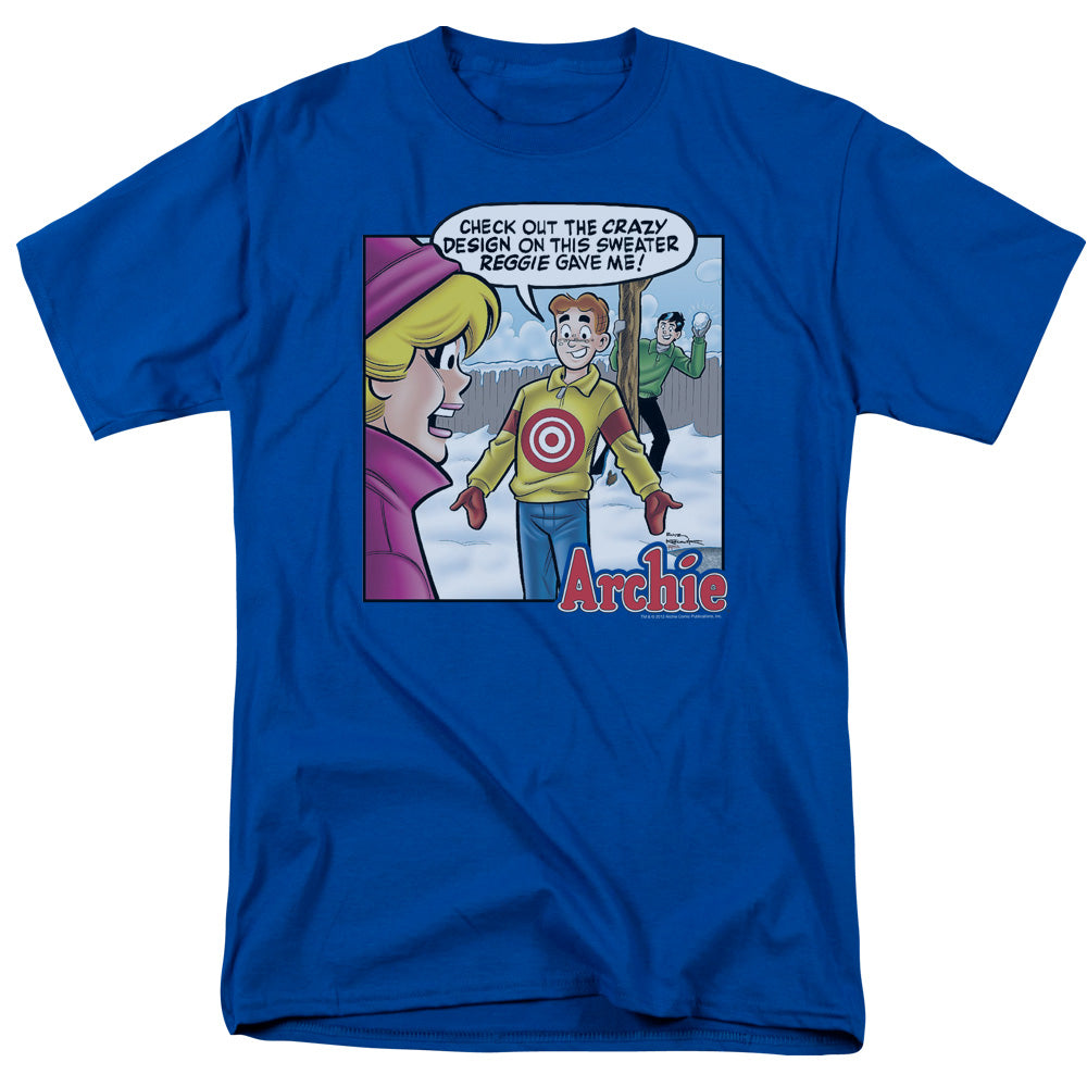Archie Comics Crazy Sweater Mens T Shirt Royal Blue - clothing by TeeHivey.com