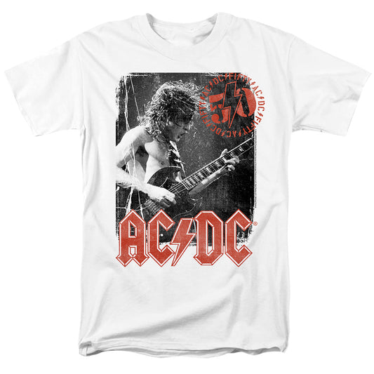 Acdc Stamp Poster Mens T Shirt White