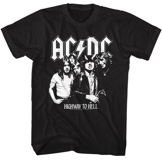 ACDC - Black & White Highway Photo - Short Sleeve - Adult - T-Shirt
