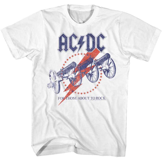 ACDC - Canon Recolor - Officially Licensed American Classics - Front Print Solid Adult Short Sleeve T-Shirt