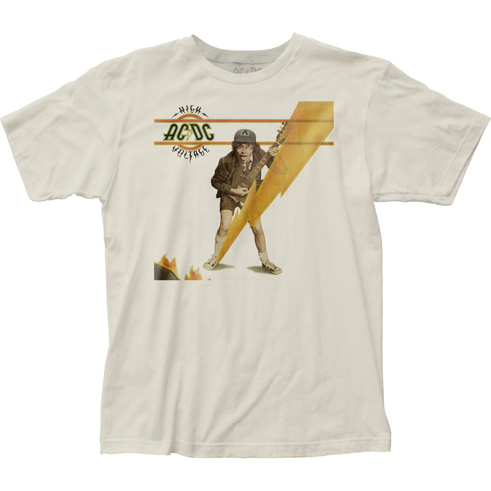 AC/DC High Voltage Mens T Shirt Vintage White Style001