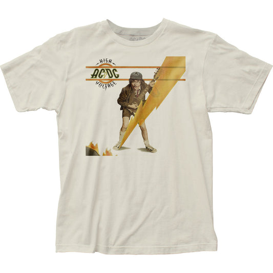 AC/DC High Voltage Mens T Shirt Vintage White Style001