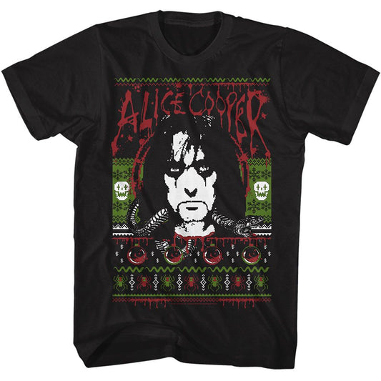 Alice Cooper - Christmas - Short Sleeve - Adult - T-Shirt