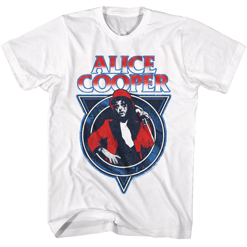 Alice Cooper - USA - American Classics - Solid White Adult Short Sleeve T-Shirt