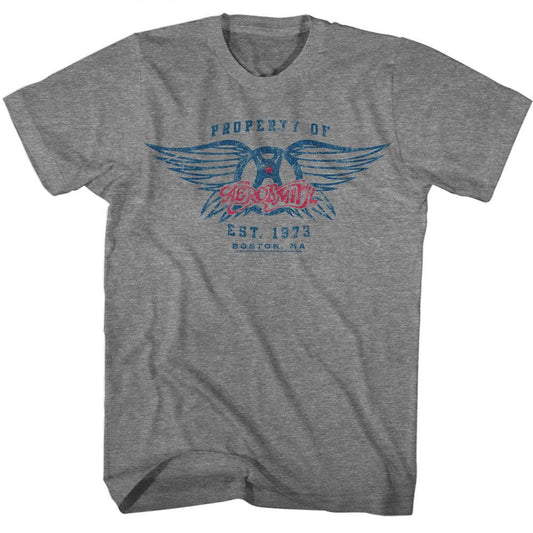 Aerosmith - Est. 1970 - American Classics - Heather Gray Adult Short Sleeve T-Shirt