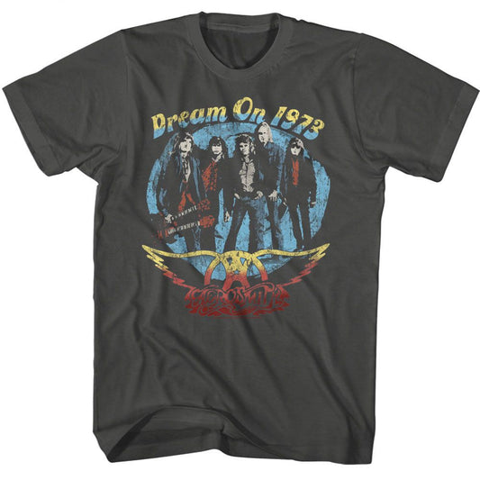 Aerosmith - Dream On - American Classics - Solid Gray Adult Short Sleeve T-Shirt