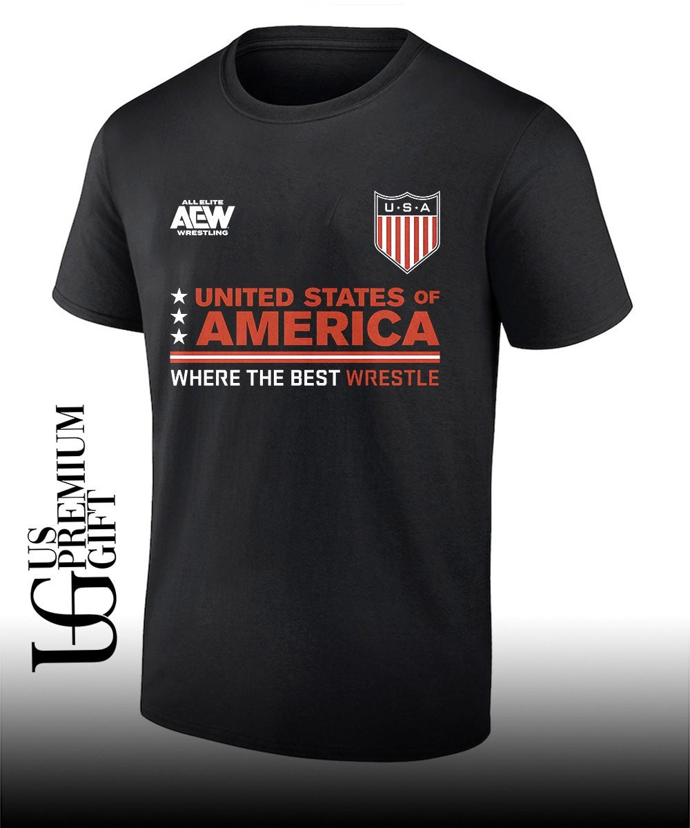AEW United States of America Where the Best Wrestle shirt