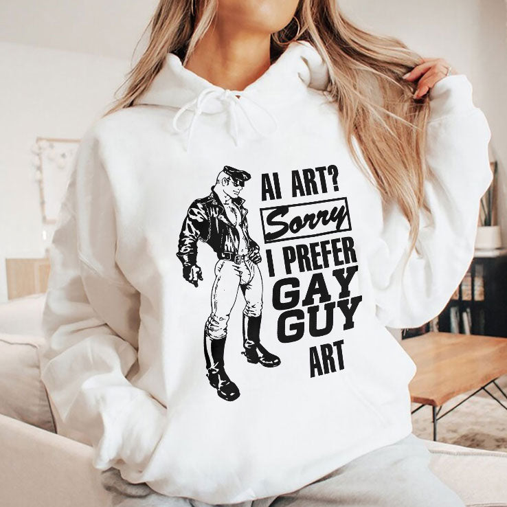 AI Art Sorry I Prefer Gay Guy Art T Shirt