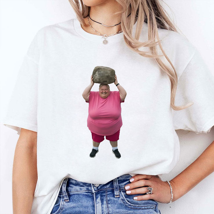 AI Glass Bridge Rock Lady T Shirt