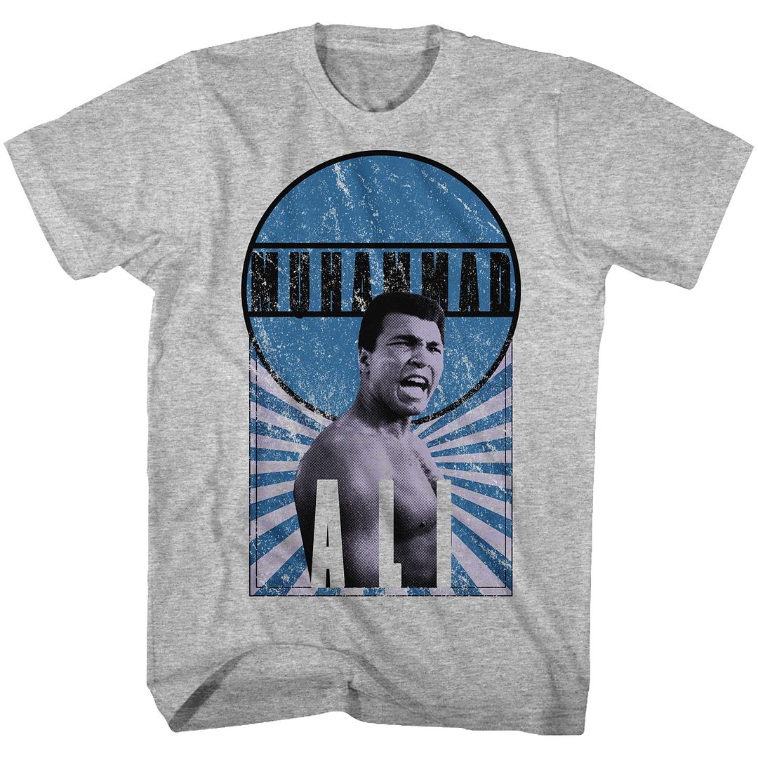 Muhammad Ali - Burst O Hammad - Short Sleeve - Heather - Adult - T-Shirt - clothing by TeeHivey.com