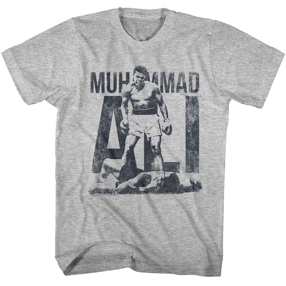 Muhammad Ali - Blue Distress - American Classics Adult Short Sleeve T-Shirt - clothing by TeeHivey.com (Image 1)