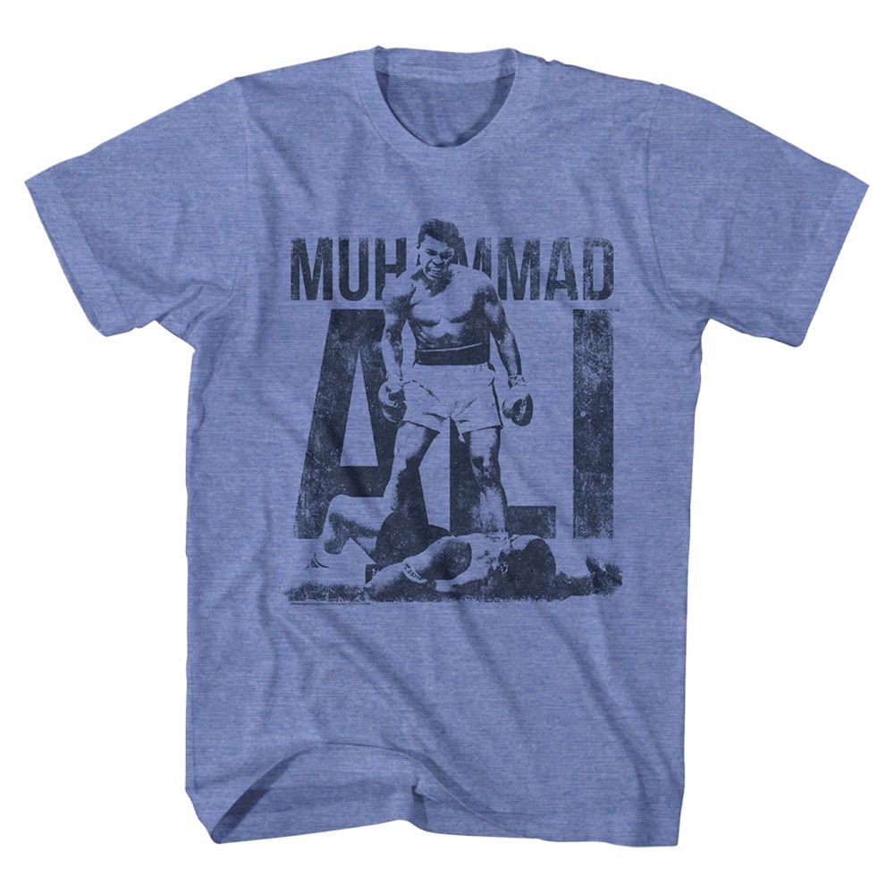 Muhammad Ali - Blue - Short Sleeve - Heather - Adult - T-Shirt - clothing by TeeHivey.com