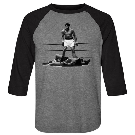 Muhammad Ali - Punchydude - 3/4 Sleeve - Heather - Adult - Raglan Shirt - clothing by TeeHivey.com