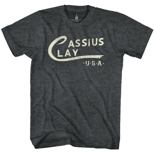Muhammad Ali - Cassius Clay Logo - Short Sleeve - Heather - Adult - T-Shirt