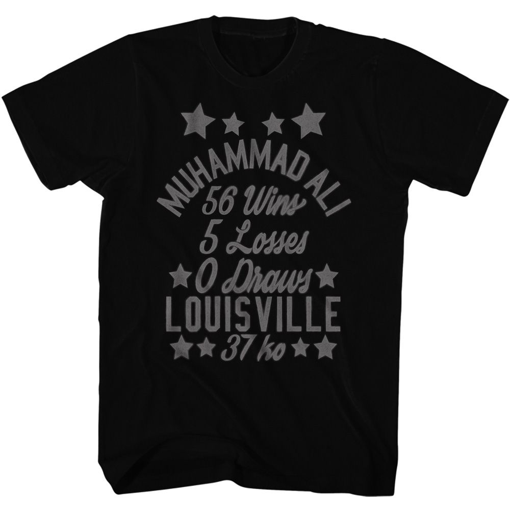 Muhammad Ali - Win Loss Draw - Short Sleeve - Adult - T-Shirt - clothing by TeeHivey.com