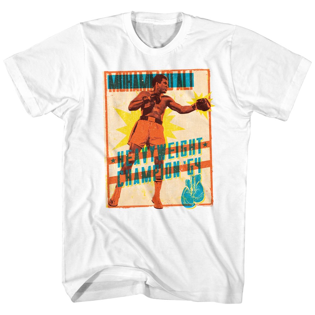 Muhammad Ali - Bright Poster - Short Sleeve - Adult - T-Shirt - clothing by TeeHivey.com