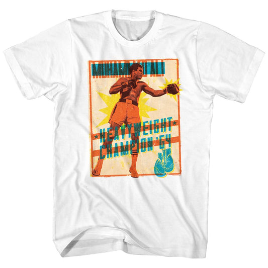 Muhammad Ali - Bright Poster - Short Sleeve - Adult - T-Shirt - clothing by TeeHivey.com