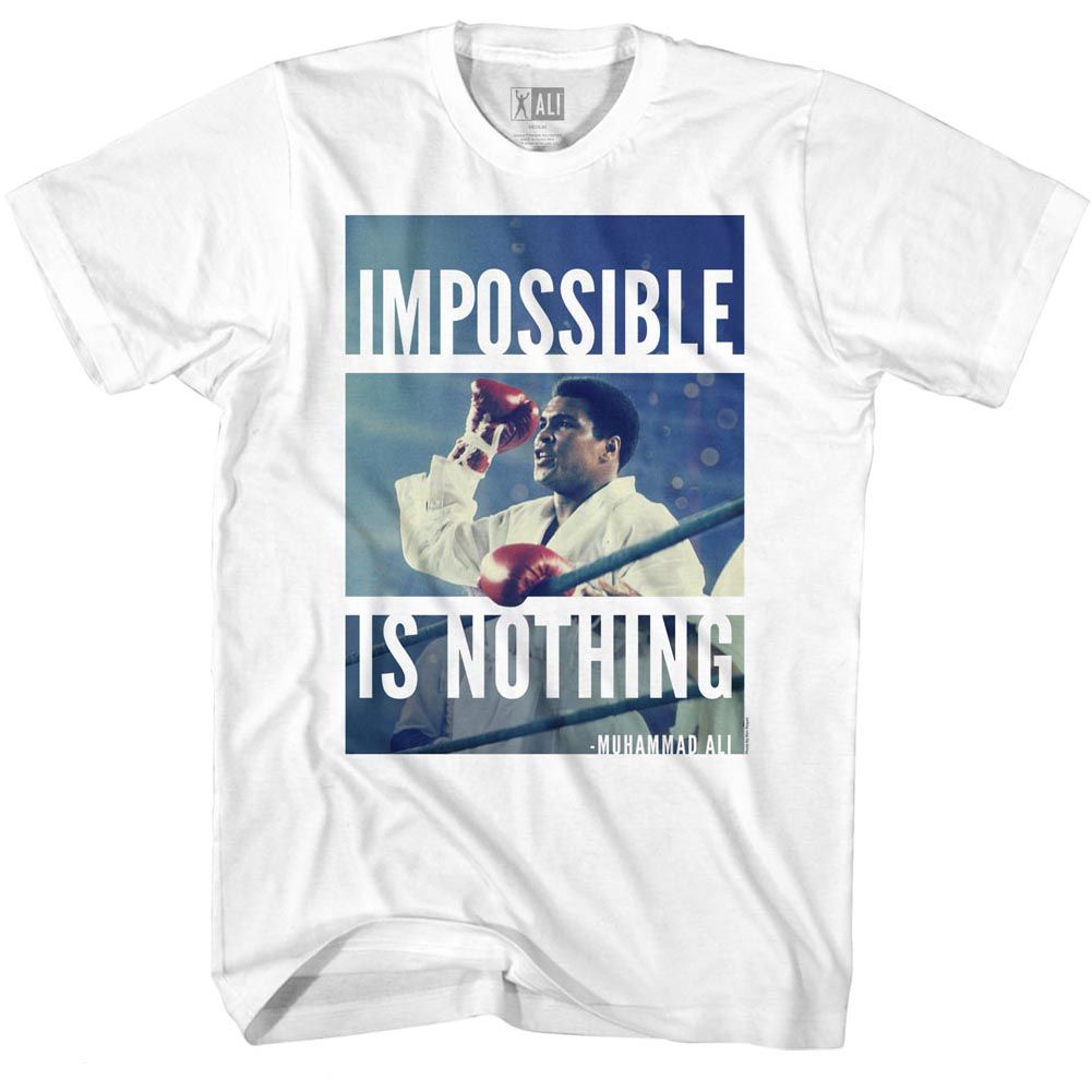 Muhammad Ali - Impossible Is Nothing - Short Sleeve - Adult - T-Shirt - clothing by TeeHivey.com