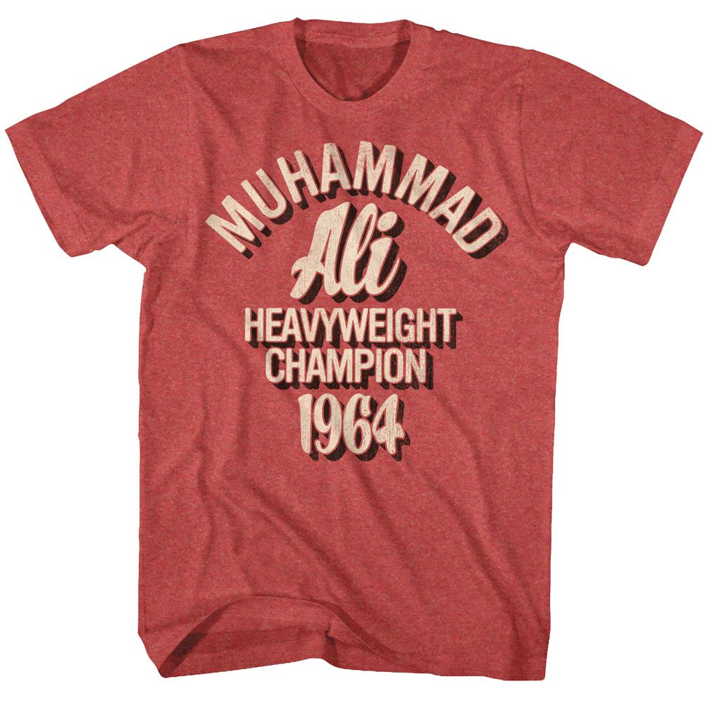 Muhammad Ali - Heavyweight Champ 64 - Short Sleeve - Heather - Adult - T-Shirt - clothing by TeeHivey.com