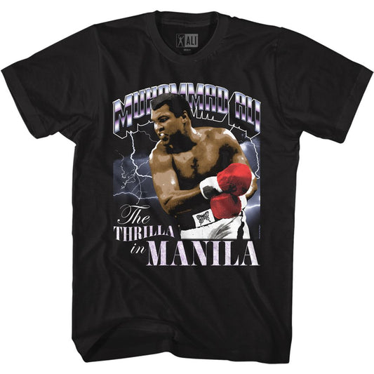 Muhammad Ali - Thrilla & Lightning - Short Sleeve - Adult - T-Shirt - clothing by TeeHivey.com