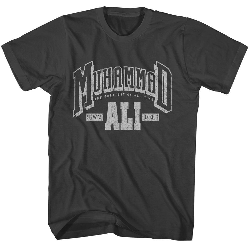 Muhammad Ali - Athletic - Gray Front Print Short Sleeve Solid Adult T-Shirt - clothing by TeeHivey.com (Image 1)