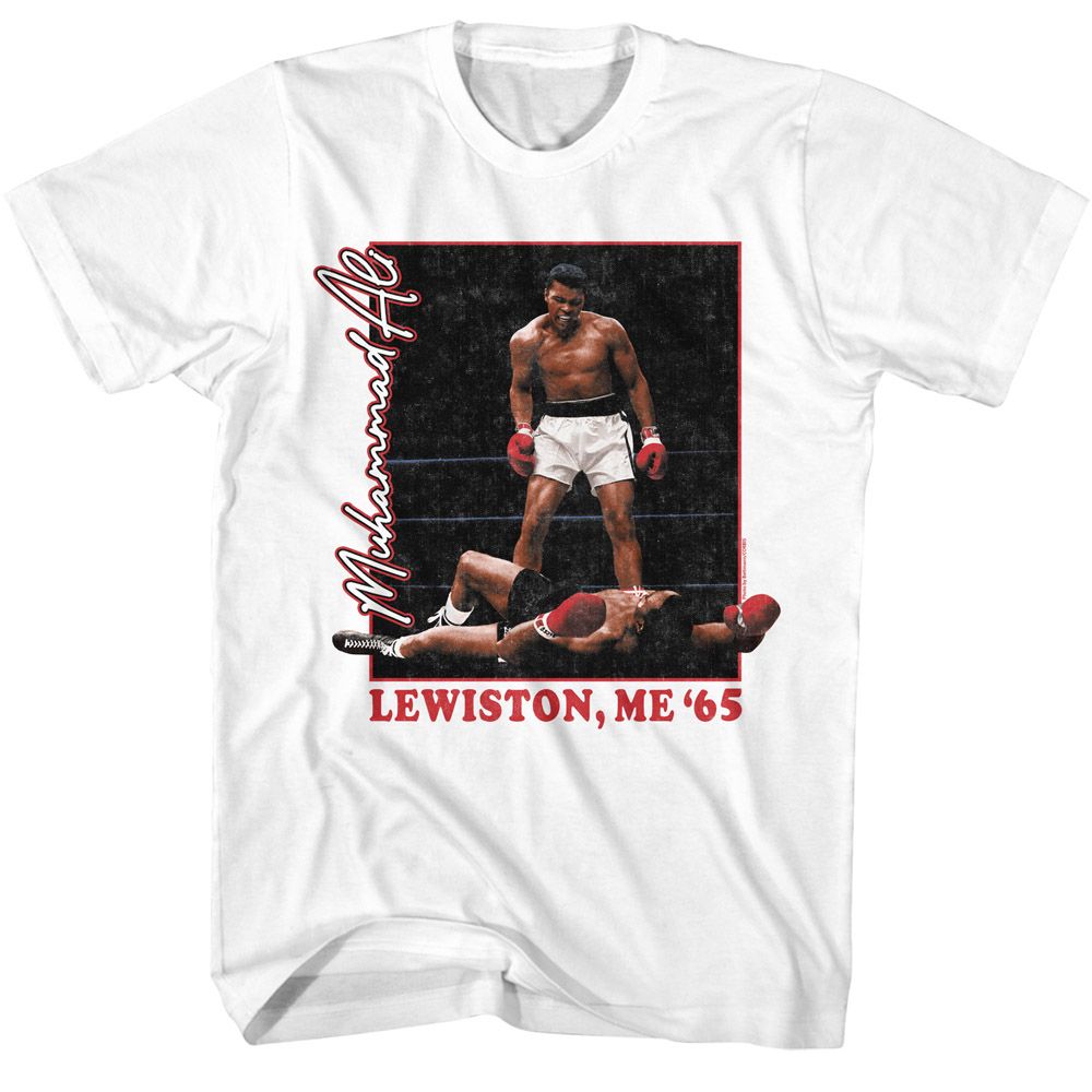 Muhammad Ali - Lewiston - American Classics - Solid White Adult Short Sleeve T-Shirt