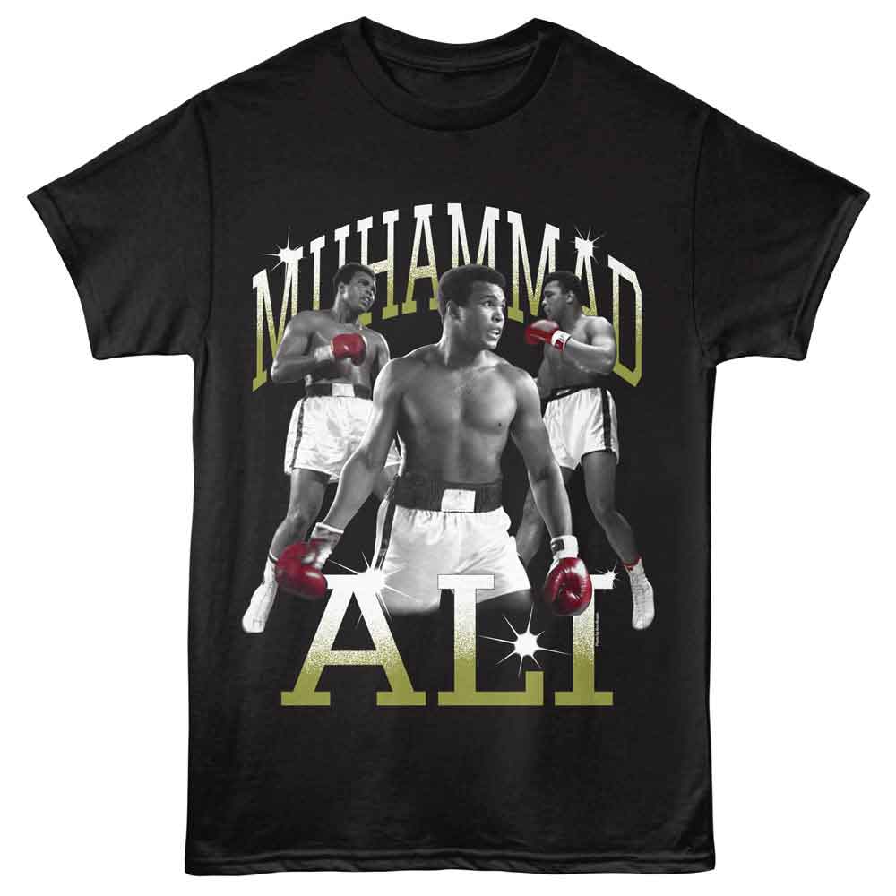 Muhammad Ali - Shining - American Classics - Black Adult Short Sleeve T-Shirt - clothing by TeeHivey.com (Image 1)