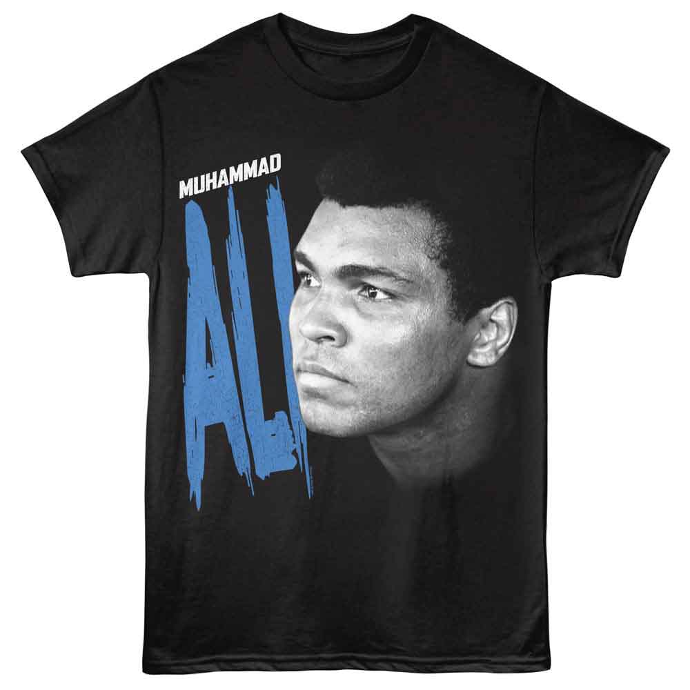 Muhammad Ali - Staredown - American Classics - Black Adult Short Sleeve T-Shirt - clothing by TeeHivey.com (Image 1)