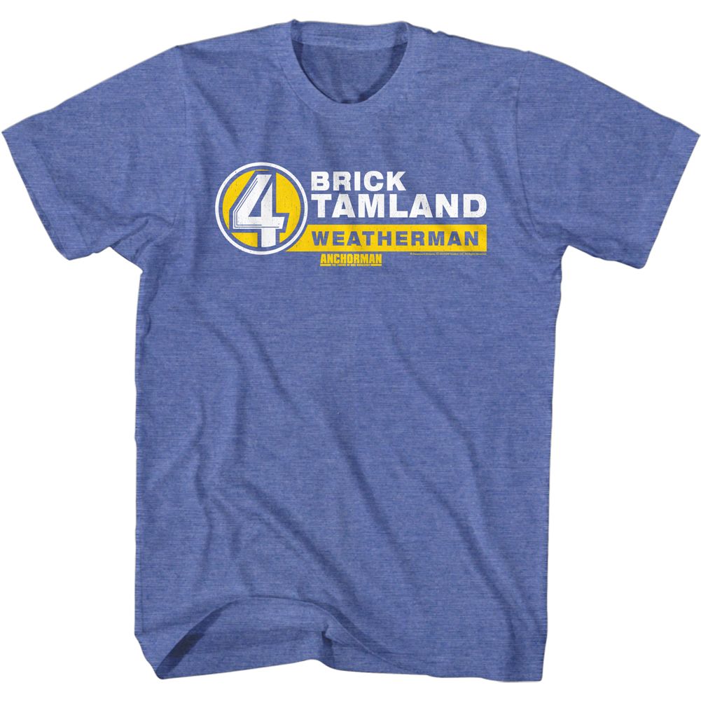 Anchorman - B. Tamkand Name Tag - Short Sleeve - Heather - Adult - T-Shirt - clothing by TeeHivey.com