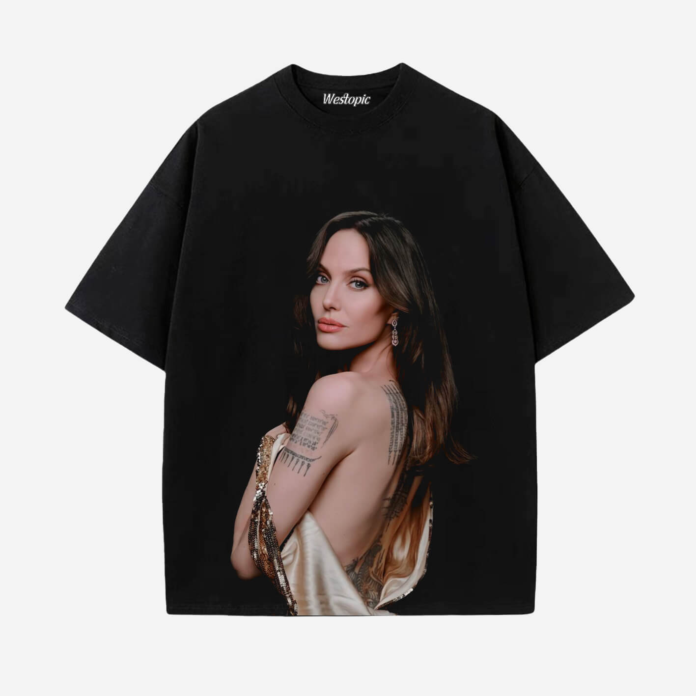 ANGELINA JOLIE 2025 1.0 TEE - clothing by TeeHivey.com (Image 1)