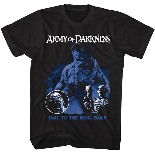 Army Of Darkness - Hail Baby - American Classics - Solid Black Adult Short Sleeve T-Shirt