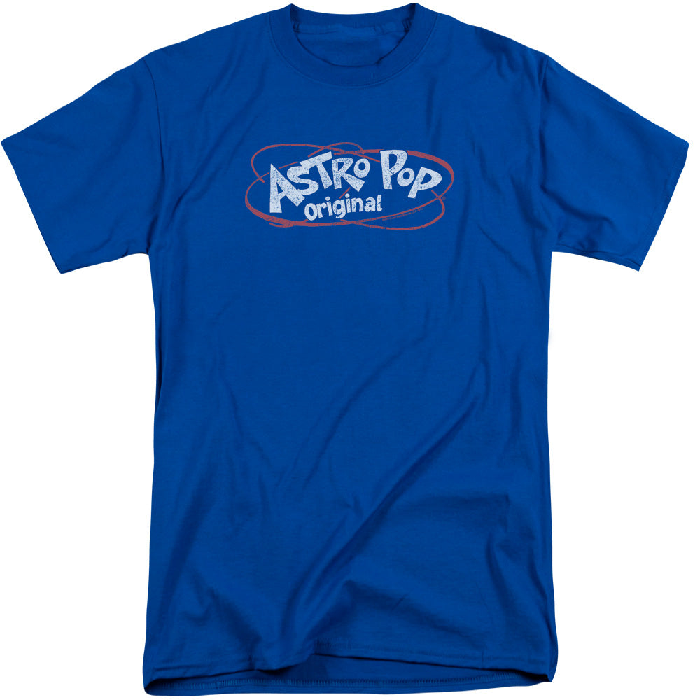 Astro Pop Vintage Logo Mens Tall T Shirt Royal Blue