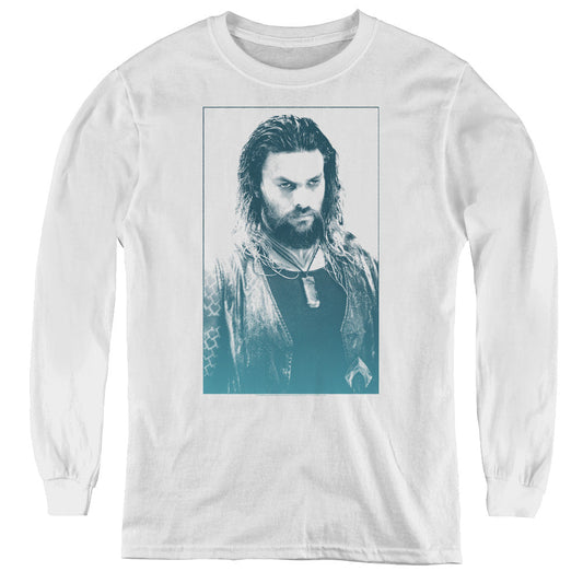 Aquaman Movie Salt Of The Sea Long Sleeve Kids Youth T Shirt White