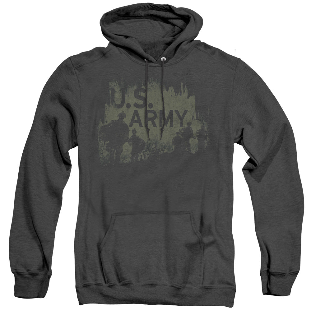 Army Soldiers Mens Heather Hoodie Black - clothing by TeeHivey.com (Image 5)