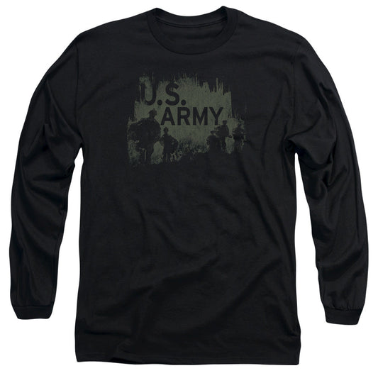 Army Soldiers Mens Long Sleeve Shirt Black - clothing by TeeHivey.com (Image 1)