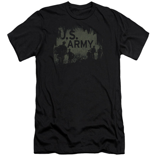 Army Soldiers Premium Bella Canvas Slim Fit Mens T Shirt Black - clothing by TeeHivey.com (Image 1)