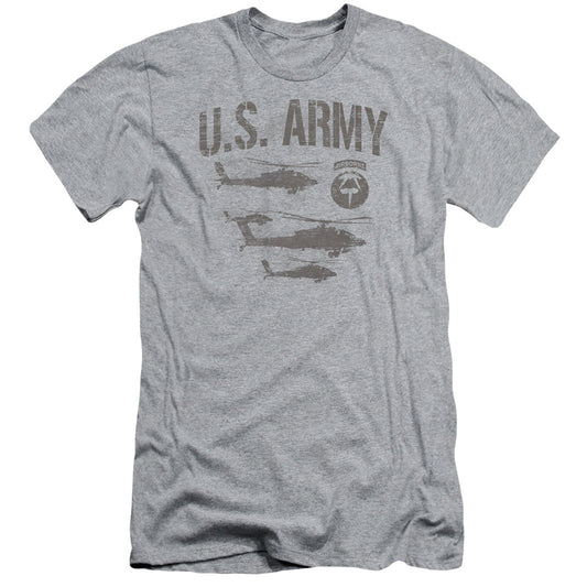 Army Airborne Slim Fit Mens T Shirt Athletic Heather - clothing by TeeHivey.com