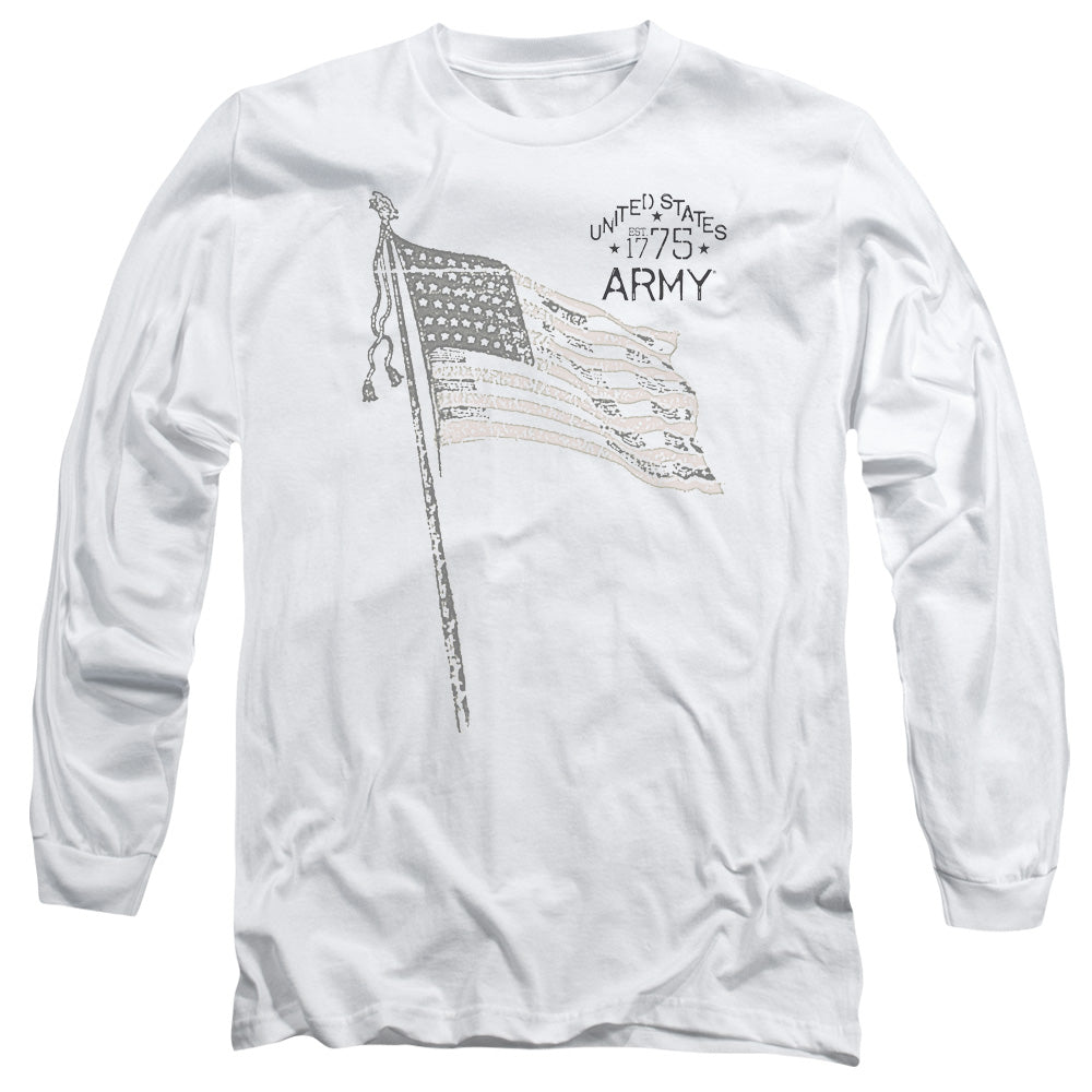 Army Tristar Mens Long Sleeve Shirt White - clothing by TeeHivey.com (Image 2)