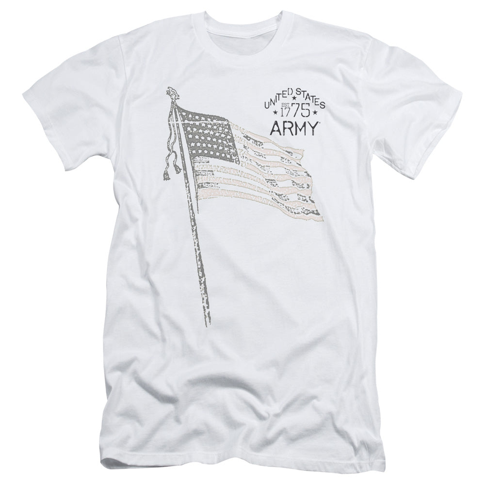 Army Tristar Slim Fit Mens T Shirt White - clothing by TeeHivey.com