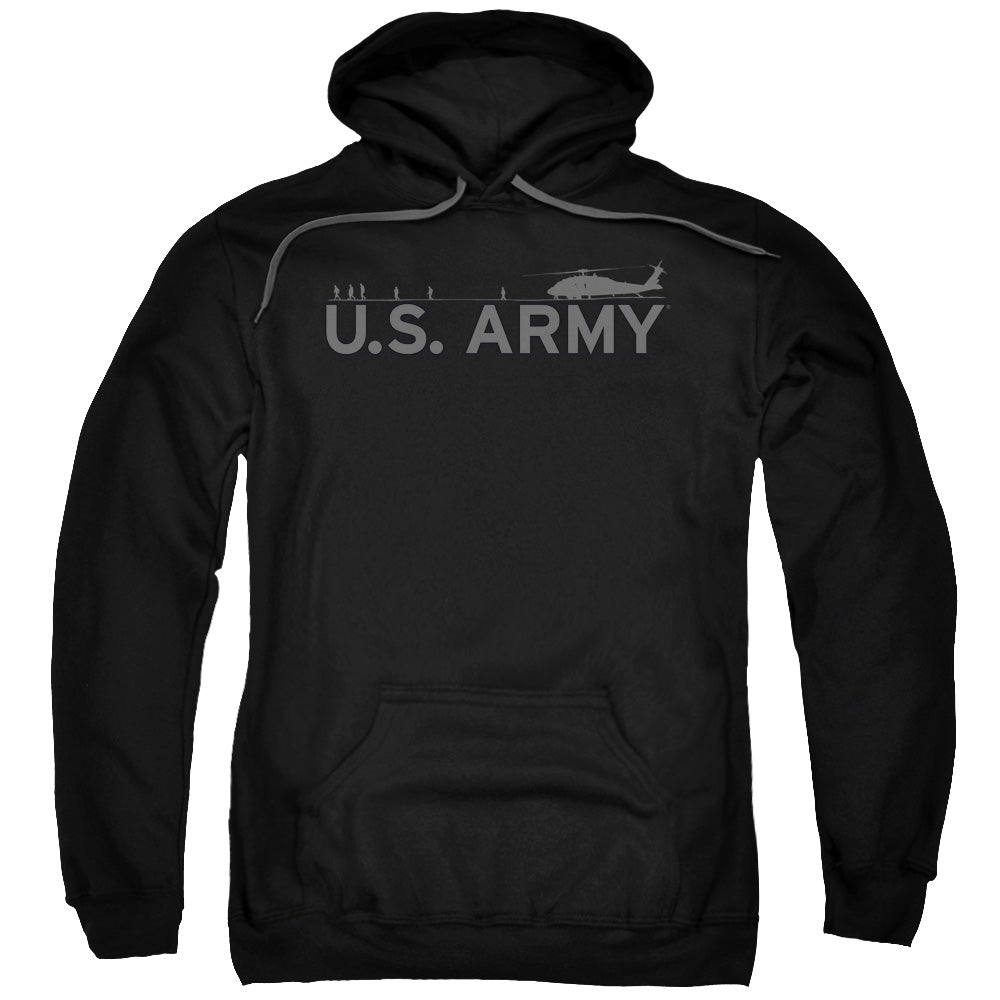 Army Helicopter Mens Hoodie Black - clothing by TeeHivey.com (Image 1)