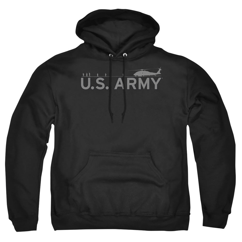 Army Helicopter Mens Hoodie Black - clothing by TeeHivey.com (Image 4)