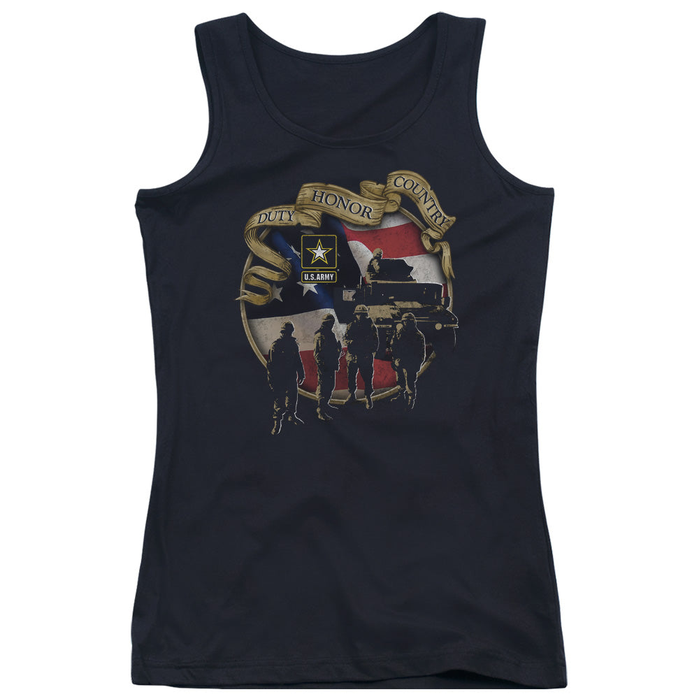 Army Duty Honor Country Womens Tank Top Shirt Black - clothing by TeeHivey.com