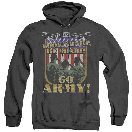 Army Go Army Heather Mens Hoodie Black - clothing by TeeHivey.com