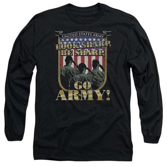 Army Go Army Mens Long Sleeve Shirt Black - clothing by TeeHivey.com (Image 1)