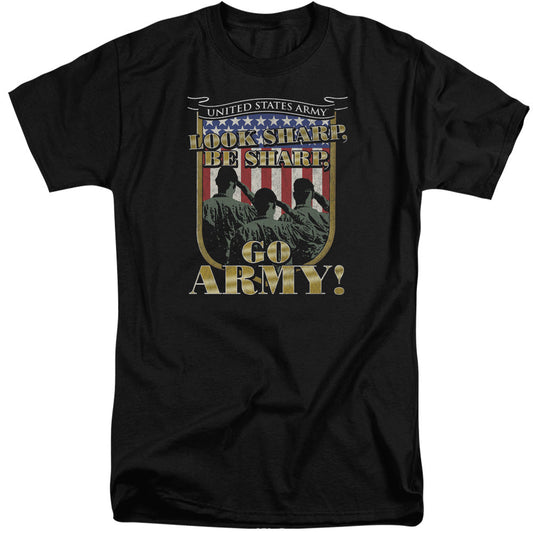Army Go Army Mens Tall T Shirt Black - clothing by TeeHivey.com (Image 1)