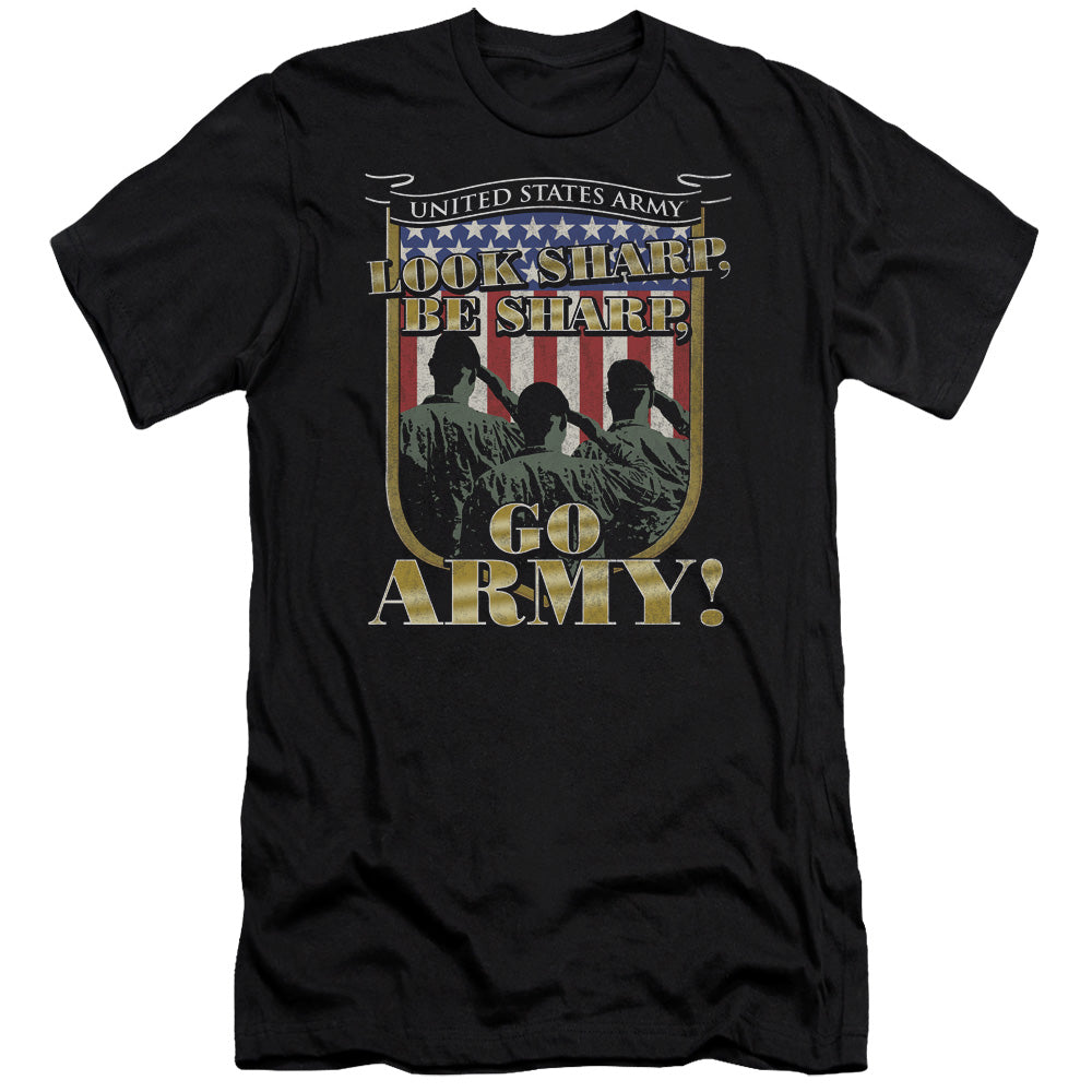 Army Go Army Slim Fit Mens T Shirt Black - clothing by TeeHivey.com