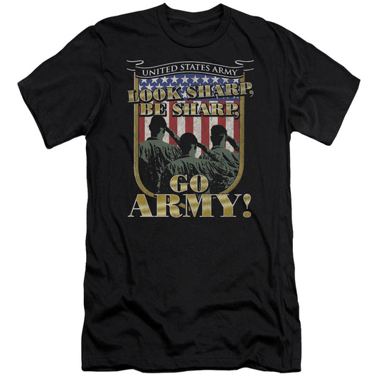 Army Go Army Slim Fit Mens T Shirt Black - clothing by TeeHivey.com